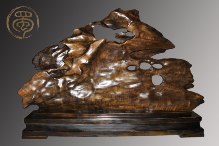 乌木金丝楠自然摆件