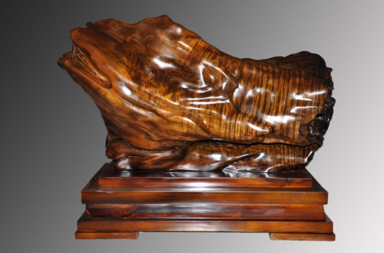 乌木金丝楠自然摆件