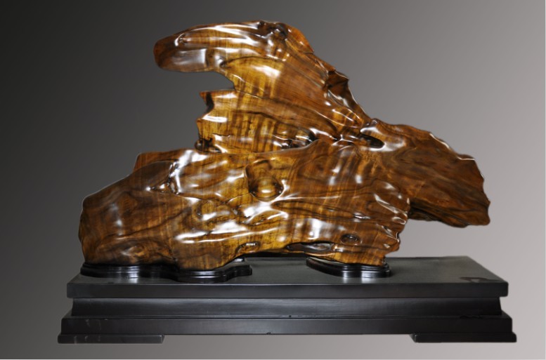 乌木金丝楠自然摆件